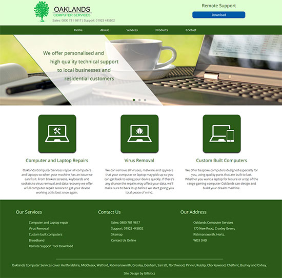 Oaklands Website